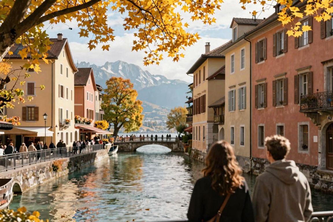 Annecy et ses canaux aux couleurs de l’automne